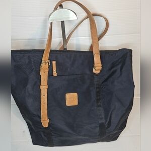Bric’s X-Bag Navy Blue Nylon Zipper Tote – Lightweight Travel Shopper Bag